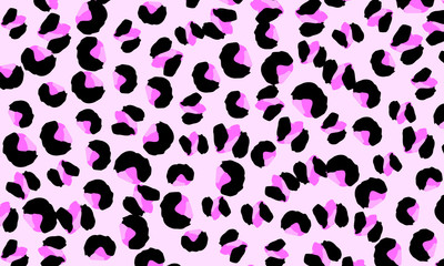 Leopard print design. Animal skin pattern.