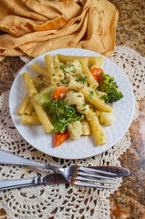Italian Ziti Pasta Primavera
