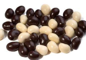 Photo of chocolate candies background