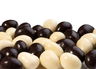Photo of chocolate candies background
