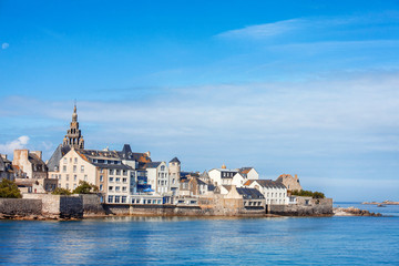 Fototapeta na wymiar View of Roscoff city, French Atlantic coast, Brittany, France