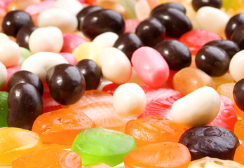 Photo of big collection colored candies