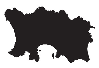 Outline Of The Channel Island of Jersey © Al