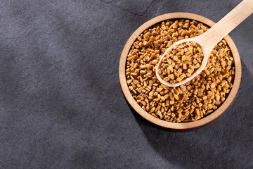 Organic fenugreek seeds - Trigonella foenum - graecum