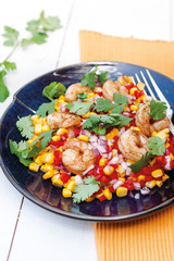 Ensalada de langostinos