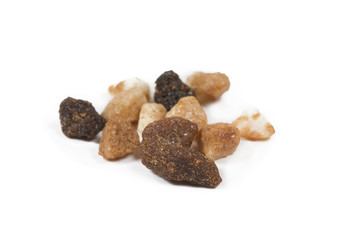 Close-up photo of some bits brown sweet sugar