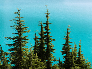 Turquoise Alpine Lake