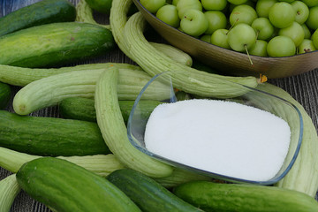 organic gherkin, fresh organic cucumbers and salt, cucumbers and salt,