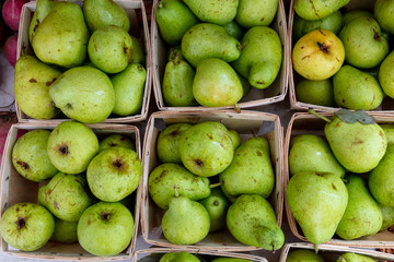 pears at the market