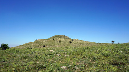 Fototapeta premium Located in the hills of ancient history Kerkenes turkey yozgat, remote Kerkenes hill,