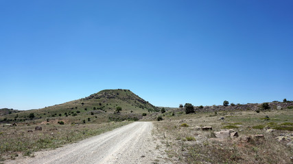 Located in the hills of ancient history Kerkenes turkey yozgat, remote Kerkenes hill,