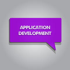 Handwriting text writing Application Development. Concept meaning creation of Computer Apps for use on Mobile Devices.