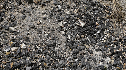 environmental pollution and burnt coal ashes,
