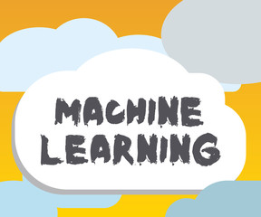 Word writing text Machine Learning. Business concept for give computers the ability to be taught with data.