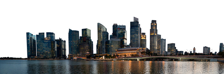 Fototapeta premium Singapore cityline