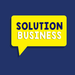 Text sign showing Solution Business. Conceptual photo Marketing and advertising Payroll Accounting Research.