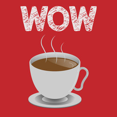 Writing note showing Wow. Business photo showcasing Expressing astonishment and awe Historic success Excite someone greatly.