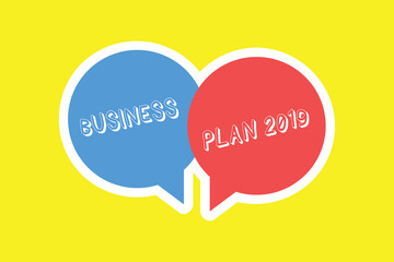 Handwriting text Business Plan 2019. Concept meaning Challenging Business Ideas and Goals for New Year.