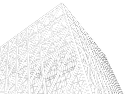 Structure building construction. Industrial background