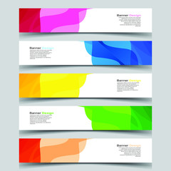 Fototapeta premium Vector Abstract design banner web template