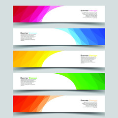 Fototapeta premium Vector Abstract design banner web template
