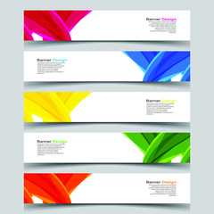 Fototapeta premium Vector Abstract design banner web template