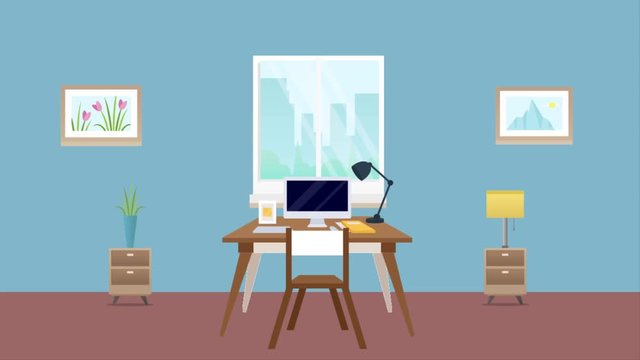 Computer Room Animation Background for Explainer Videos