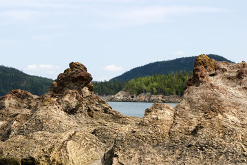 Scenery from the Bic National Park in Quebec