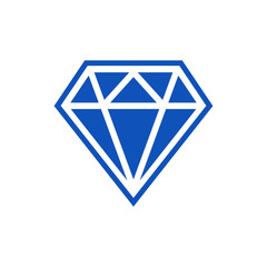 Diamond icon vector crystal luxury symbol illustration