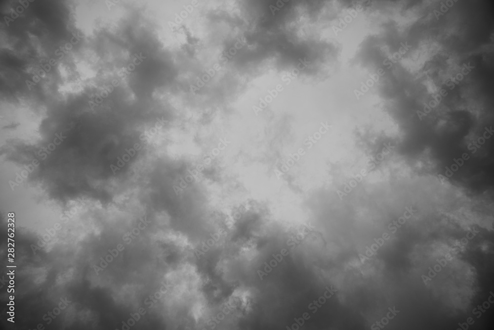 Canvas Prints abstract texture background of dark sky with storm clouds.
