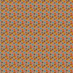 seamless pattern onigiri shape cute colourfull animal