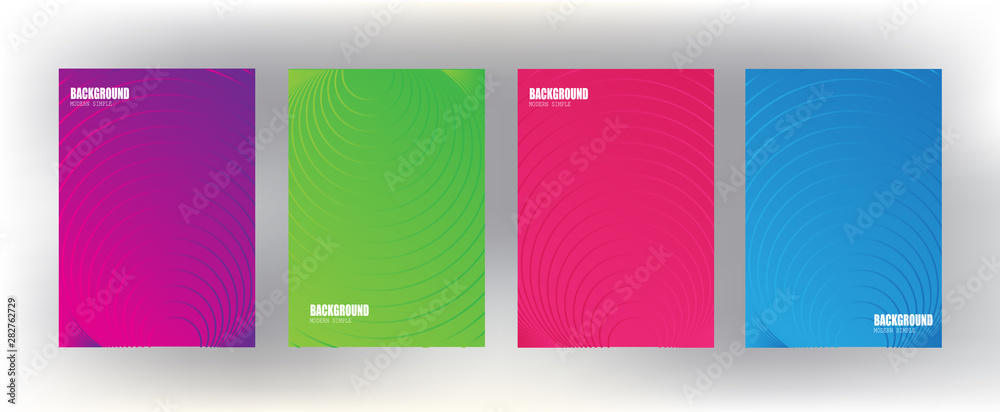 Wall mural minimal cover design with textured gradient future geometric pattern vector