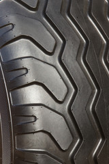 Black tyre of vehicle or agricultural machine, technology