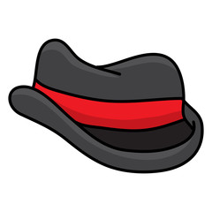 hat isolated illustration on white background