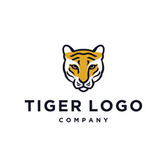tiger head vector icon logo illustration design