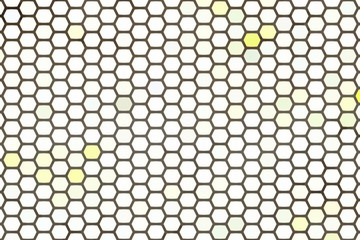 Abstract background, abstract background, white and Yellow hexagon can be used as a background.