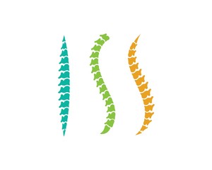Spine diagnostics logo icon template vector illustration