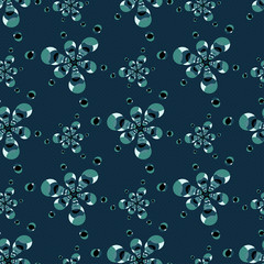 Abstract seamless pattern on a dark background