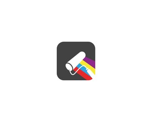 Paint brush icon Template vector