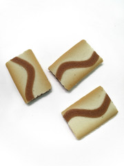Square biscuit cookies