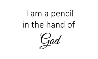 Christian faith, typography for print or use as poster, card, flyer or T shirt