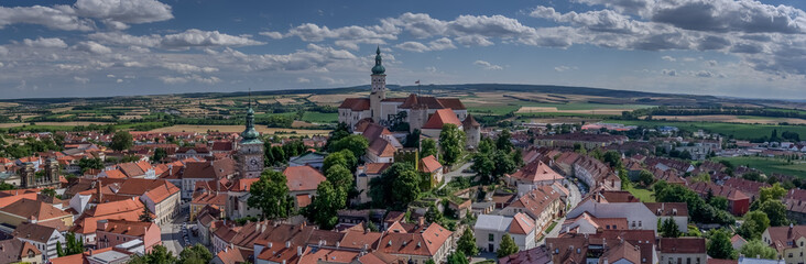Obraz premium Picturesque South Moravian City Mikulov - Czech Republic