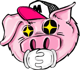 piggy bank with coins