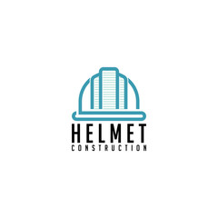 Building construction logo that resembles a working helmet.