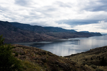 Clouds reflecting in Kamloops Lake Canada