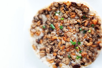 Chinese new year food, radish cake
