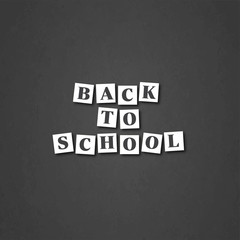 Back to school greeting card. Vector illustration