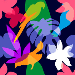 Abstract tropical garden. © svetlanakononov7