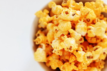 Cheese pop corn for snack food image