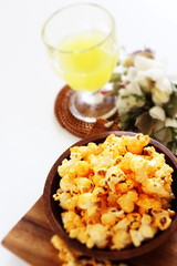 Cheese pop corn for snack food image